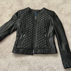 Cole Haan Black Leather Jacket
